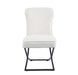 CHAISE GABRIELLE METAL NOIR VELOURS ECRU - image 1