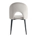 CHAISE TEDDY VELOURS GRIS PIED METAL NOIR - image 3