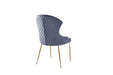 CHAISE HILTON GOLD VELOURS ANTHRACITE - image 1
