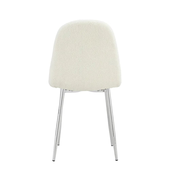 CHAISE SCANDINAVE CHROME DOUDOU - image 3