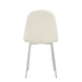 CHAISE SCANDINAVE CHROME DOUDOU - image 3