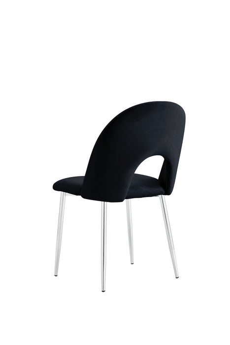 CHAISE TEDDY NOIR PIED CHROME - image 3