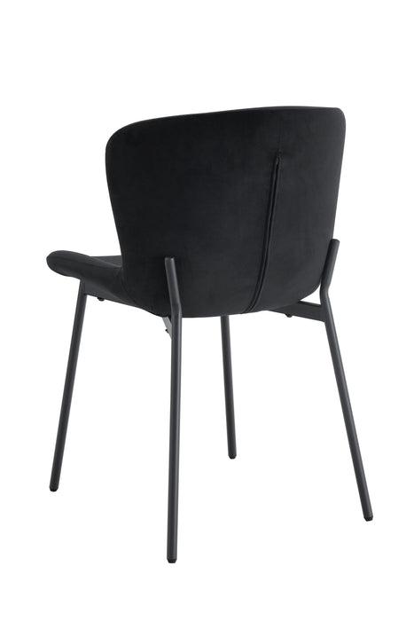 CHAISE HAILEY PIED METAL NOIR ASSISE NOIR - image 2