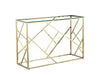 Console GEOMAG Gold Verre transparent 120x40x78 cm 