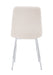 CHAISE ELISA PIED CHROME VELOURS BEIGE - image 3