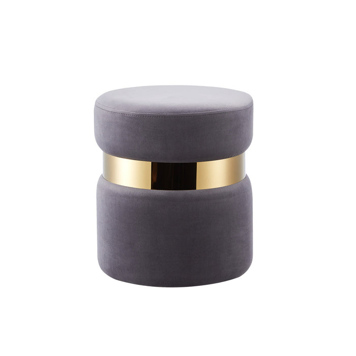 Tabouret CHIC en velours anthracite