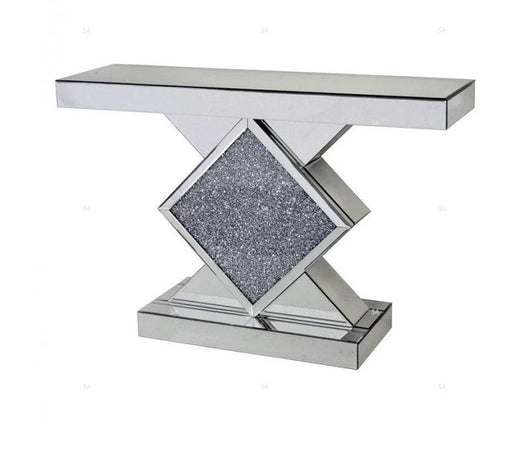 Meuble Console LOSANGE full Miroir et Strass