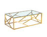 Table Basse GEOMAG Gold 120x60x45 cm transparent