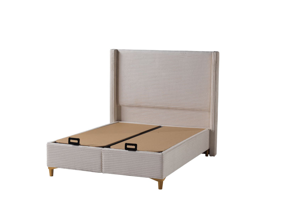 LIT COFFRE VENUS COTELE BEIGE 140X190CM - image 3