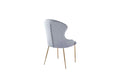 CHAISE HILTON GOLD VELOURS GRIS - image 1