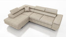 CANAPE TOULOUSE ANGLE GAUCHE COTELE ECRU 275x205cm - image 3