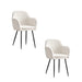 Lot de 2 chaises Chic KANVAS en velours pieds métal noir - image 1