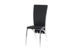 Chaise DUNA similicuir noir