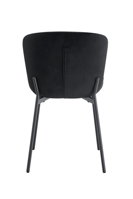 CHAISE HAILEY PIED METAL NOIR ASSISE NOIR - image 3