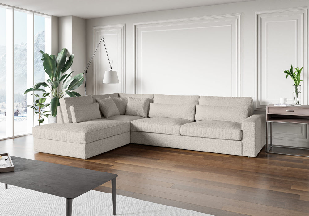 CANAPE LE BRISTOLA ANGLE GAUCHE DOUDOU BOUCLE 315X230cm - image 1