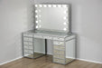 Ensemble coiffeuse + miroir HOLLYWOOD avec Led L 130x54,5x80 cm