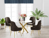 TABLE REPAS JESSICA GOLD TRANSPARENT XXL120x75cm - image 3