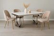 TABLE REPAS OMEGA CHROME BLANC DE BLANC 180X90CM - image 2