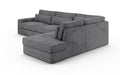 CANAPE LE BRISTOLA ANGLE DROIT COTELE GRIS 315X230cm - image 3