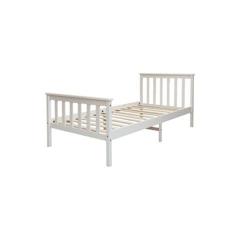 LIT BATNA EN BOIS BLANC 90x190cm - image 1