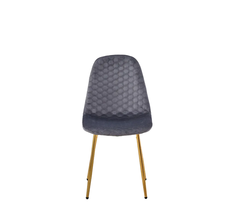 Chaise Scandinave ALVEOLE Gold anthracite