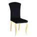 Chaise baroque LOUIS Gold Velours noir