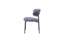 CHAISE LULU PIEDS METAL NOIR SERGE ANTHRACITE - image 3