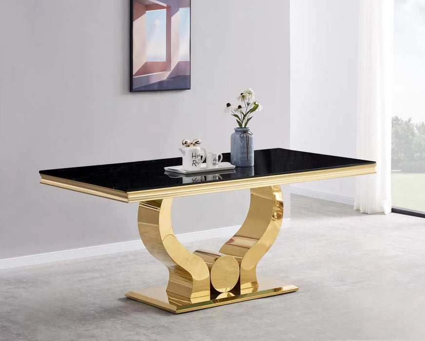 TABLE BASSE TROFY GOLD NOIR 120 x 70 x 45 cm - image 3