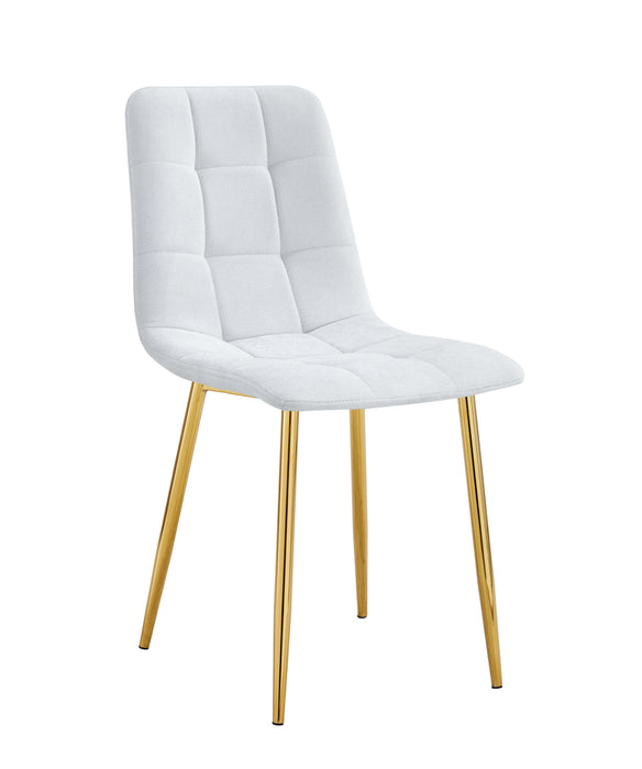 CHAISE ELISA PIED GOLD SERGE GRIS - image 1