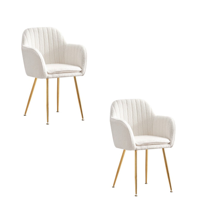 Lot de 2 chaises Chic KANVAS en velours pieds Gold - image 1