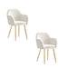 Lot de 2 chaises Chic KANVAS en velours pieds Gold - image 1