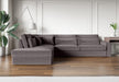 CANAPE LE BRISTOLA ANGLE GAUCHE VELOURS GRIS 315X230cm - image 2