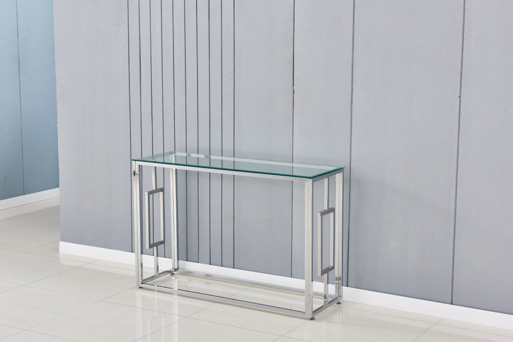 Console SOPHIE chrome transparent 120x40x78 cm 