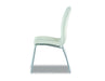 Chaise EMMA simili cuir blanc