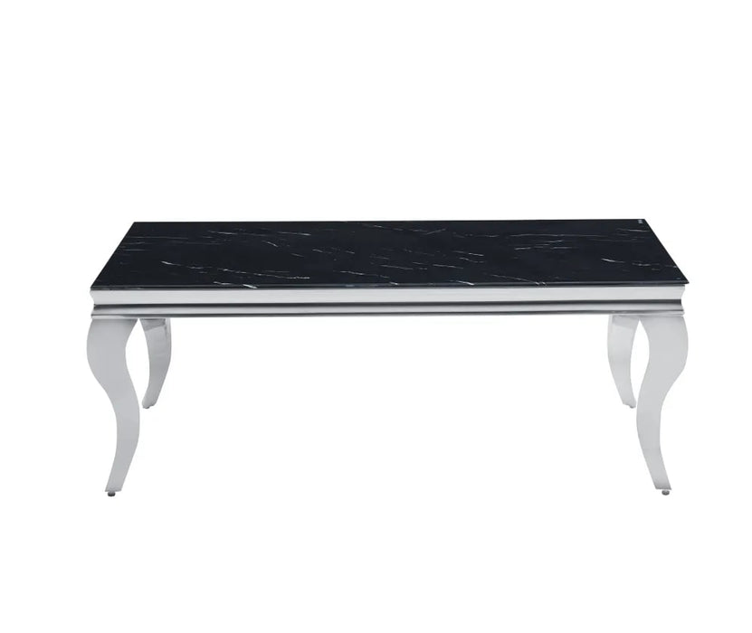 Table basse BAROQUE Chrome 120x60x45 cm - image 1