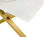 TABLE BASSE IXE GOLD MARBRE BLANC 120x60x45cm - image 3