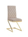 CHAISE COCOMAT MATELASSEE GOLD VELOURS MOKA - image 1