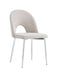 CHAISE TEDDY CHENILLE MOKA PIED CHROME - image 1