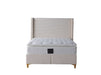 LIT COFFRE VENUS COTELE BEIGE 140X190CM - image 1