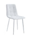 CHAISE ELISA PIED CHROME SERGE GRIS - image 1