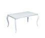 TABLE REPAS BAROQUE CHROME BLANC ULRTA 180x90x75 cm - image 2