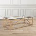 Table Basse GEOMAG Gold 120x60x45 cm transparent