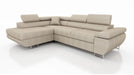 CANAPE TOULOUSE ANGLE GAUCHE COTELE ECRU 275x205cm - image 2