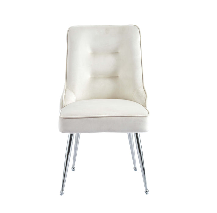CHAISE ZIP CHROME VELOURS BEIGE - image 1