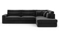 CANAPE LE BRISTOLA ANGLE DROIT VELOURS ANTHRACITE 315X230cm - image 1