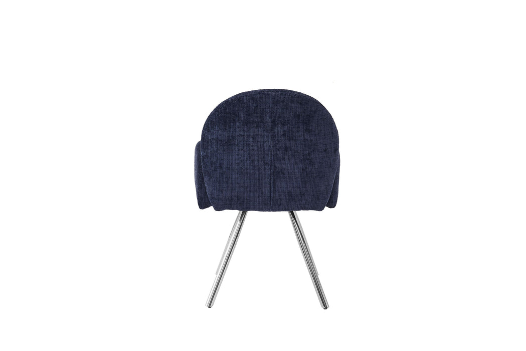 CHAISE AVEC ACCOUDOIR MIMI CHROME BLEU - image 4