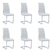 Chaise BELLA simili cuir blanc