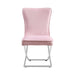 CHAISE GABRIELLE CHROME VELOURS ROSE PALE - image 1
