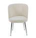 CHAISE SACHA PIEDS CHROME ASSISE ANTHRACITE TISSU EFFET LIN - image 1