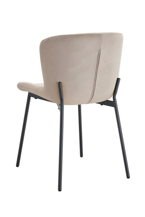 CHAISE HAILEY PIED METAL NOIR ASSISE MOKA - image 2